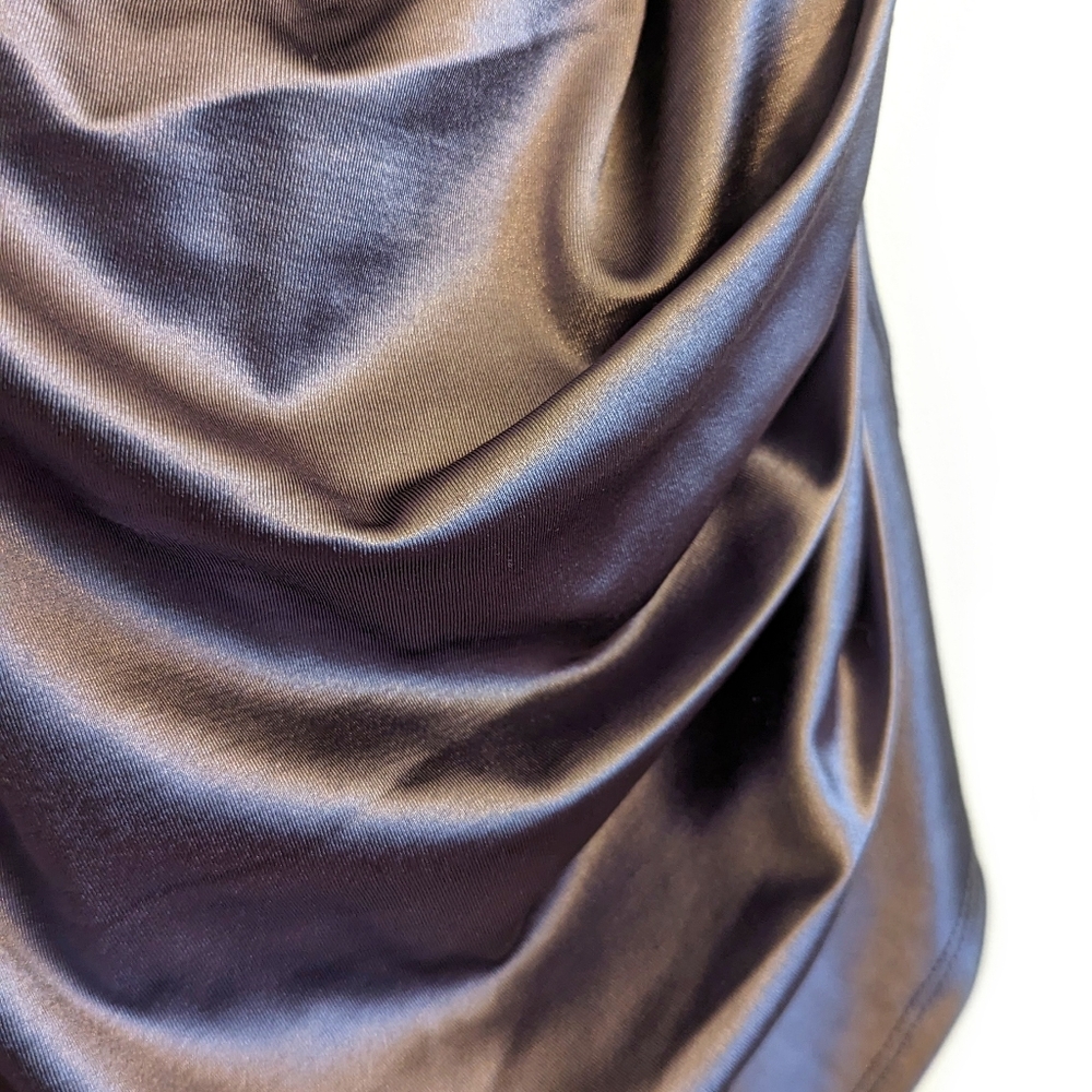 Windsor Wrapped in Stylish Satin Mini Dress - Picture 6 of 6